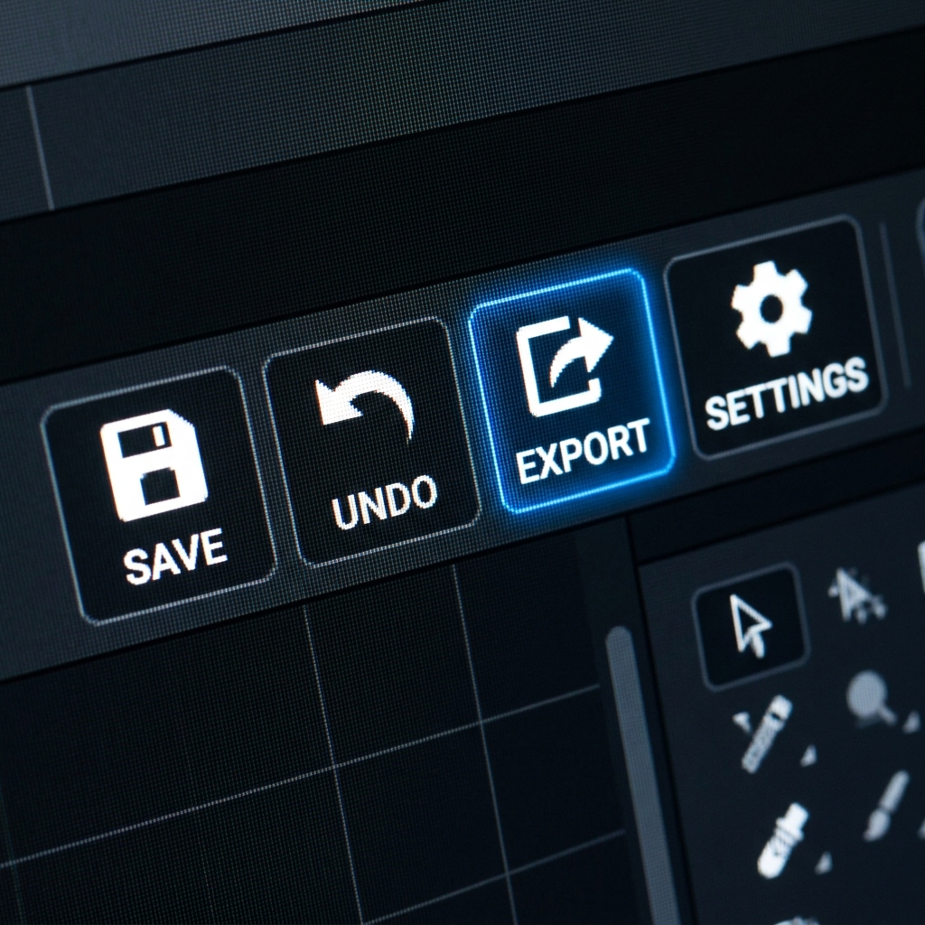 Clean close-up of a magnified software interface element