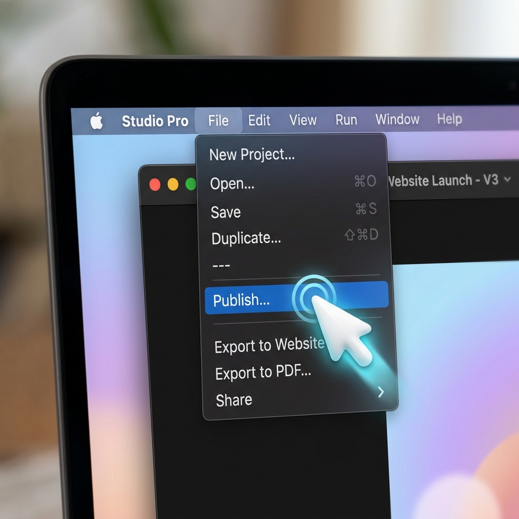 A nicely zoomed-in software interface on a Mac with a smooth, highlighted mouse cursor