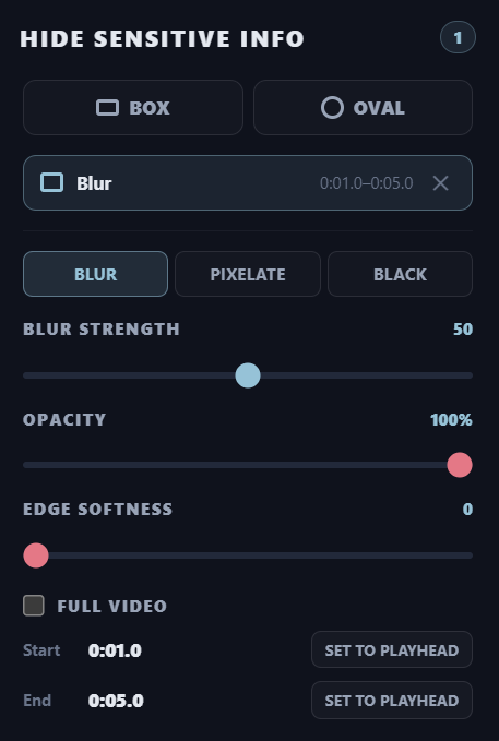 Cubix Capture redaction tool blurring sensitive information