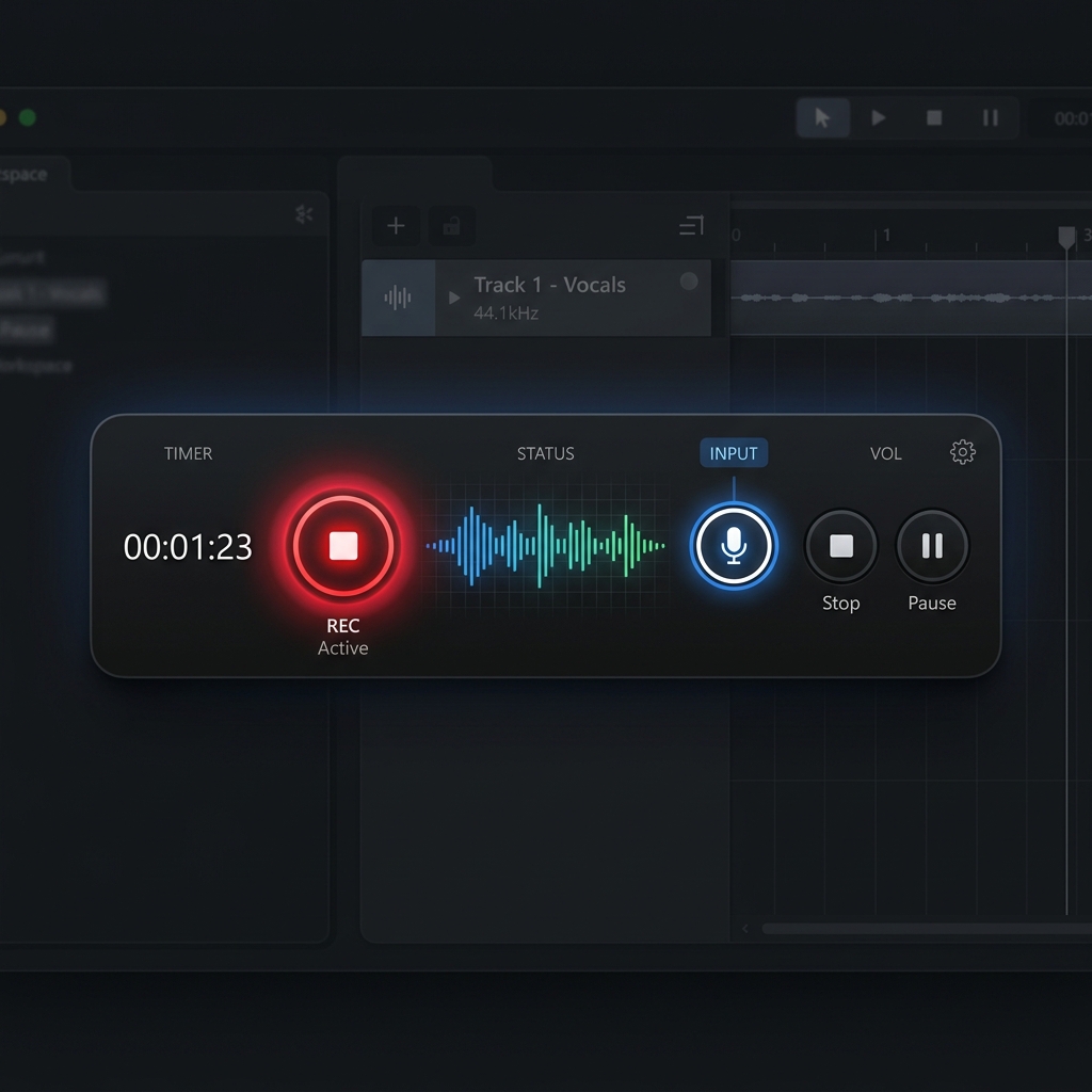 A modern Windows 11 screen recording configuration menu.
