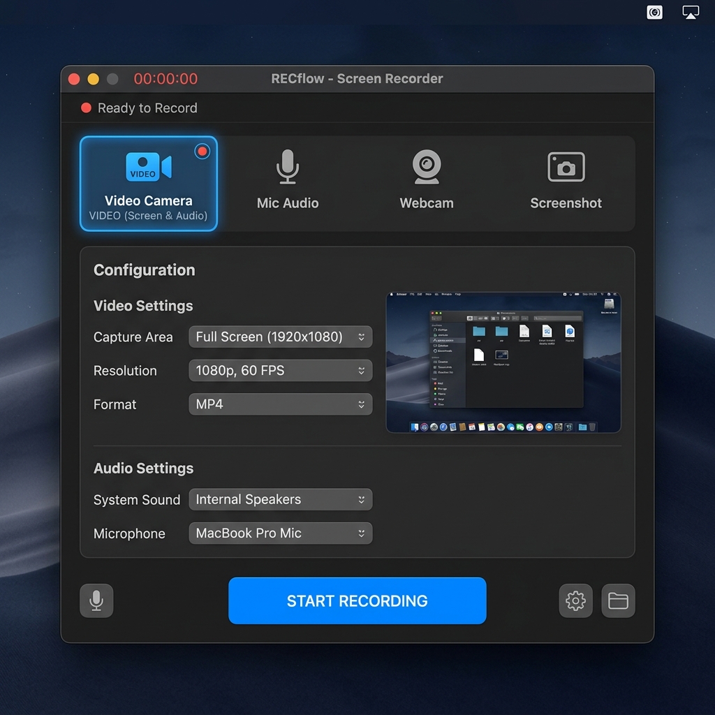 Windows 11 Snipping Tool menu layout with video and start highlight.